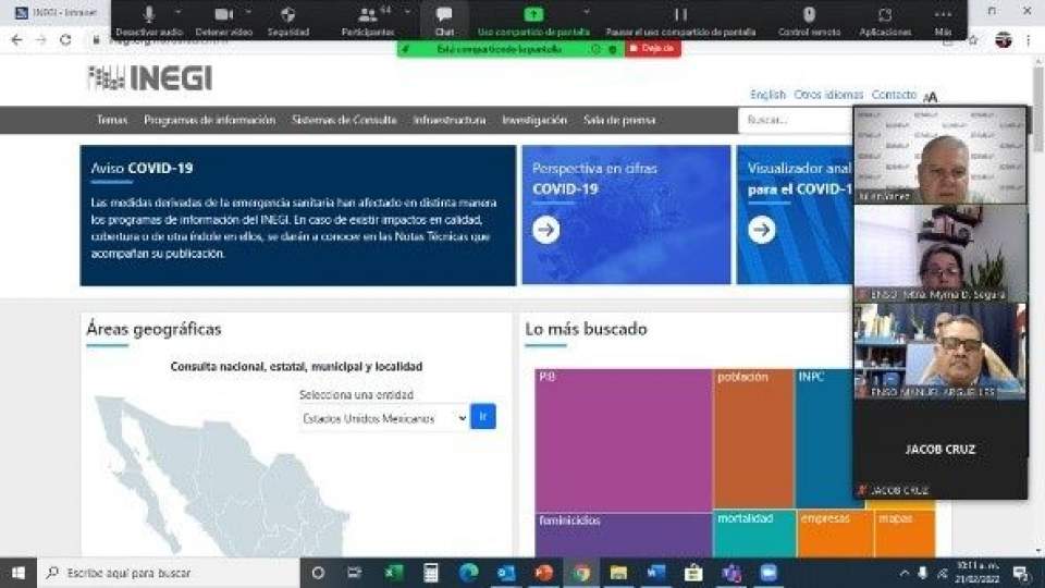 Estudiantes y docentes del Creson adquieren herramientas para proyectos de investigación con apoyo del INEGI